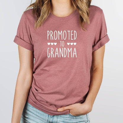 Promoted to Grandma Shirt, Gift for New Grandma, New Granny Graphic Tee, Grandma Tee